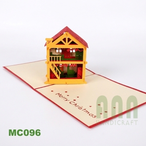 MC096 - Christmas House 3D Pop-Up Card